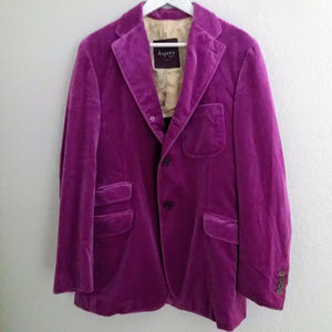 Asprey of London Vintage Purple Velvet Blazer 40 M